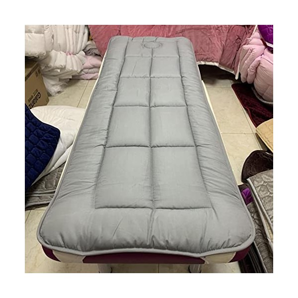 KKCD Surmatelas De Lit Anti-Dérapant avec Tête Carrée Surmatelas pour Table De Massage avec/sans Trou Daération Protecteur D