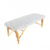 ZMDREAM Lot de 20 housses jetables pour table de massage Blanc 208 x 76 cm