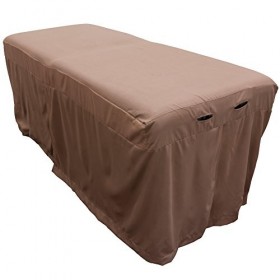 Body Linen Jupe de table de massage en microfibre Gris Mirage marron