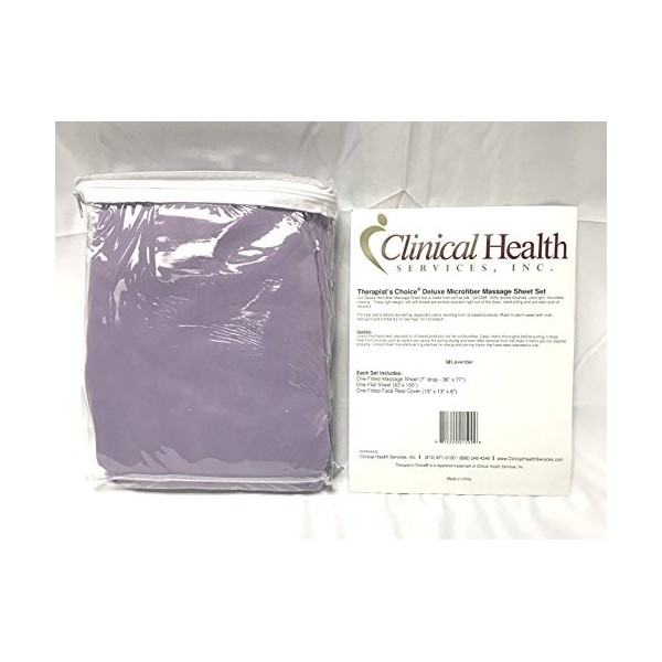 Therapists Choice® Premium Deluxe Lot de 3 draps de massage en microfibre