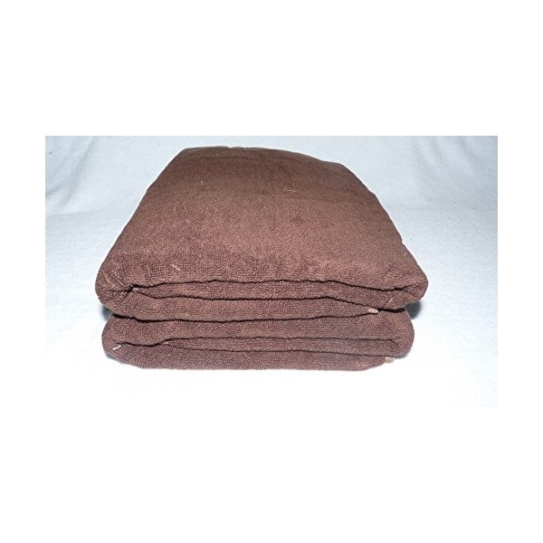 Lot de 2 Serviettes de Massage Chocolat Gamme Spa 90 x 200 cm