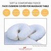 Porta-Lite Housse en molleton pour coussin de table de massage Ajoute un rembourrage dun épaisseur de 2,5 cm Convient à tous