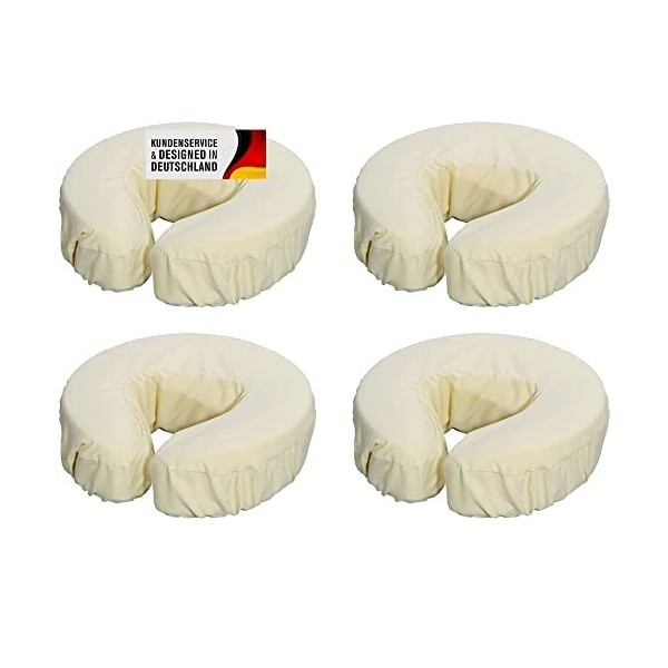 Ensemble de housses de coussin de massage en microfibre avec élastique Housse pour appuitête lavable en machine pour les lits