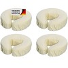 Ensemble de housses de coussin de massage en microfibre avec élastique Housse pour appuitête lavable en machine pour les lits