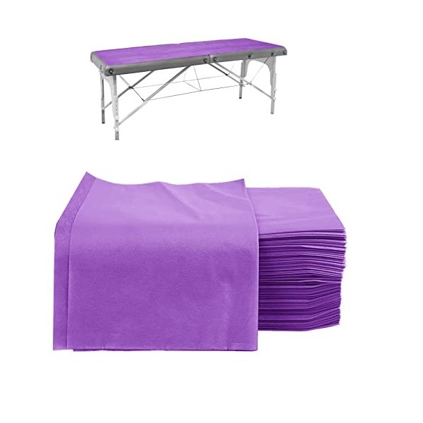 DADAWU Lot de 20 draps de lit jetables, non tissés, imperméables et résistants à lhuile pour salon de beauté, spa, tatouage,