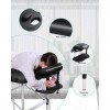 Table de Massage Pliante Aluminium Cosmetique Lit de Massage Portable, Housse de Transport, Noir, Dimensions : 185 x 60 cm MT
