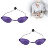 Lunettes Bronzage, Lunettes de Solarium, Silicone Souple Durable Confortable Noir Ergonomique Protection Des Yeux Lunettes de