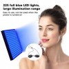 Lampe de Bronzage, 460nm Full Blue Lampes de Bronzage, 225 Ampoules LED avec Lunettes de Protection des Yeux, 15W Visage et C