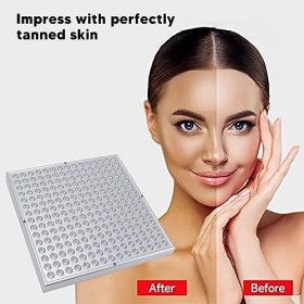 MLYSH Lampe de Bronzage LED, 460nm Bleu Grande Surface éclairage Visage Lampe de Bronzage, Lampe De Bronzage pour Lit De Bron