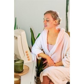 Efbe-Schott SC GB 908 C Solarium visage pour la maison I Bronzeur avec 8 tubes UVA avec lumière rose et bleue I Fabriqué en A