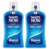 Signal Bain de Bouche Antibactérien White Now, Effet Blancheur Immédiat, Haleine fraîche, Hygiène bucco-dentaire, pas de save