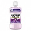 Listerine Bain de Bouche Quotidien Sans Alcool, Total Care Goût Plus Léger, Menthe Douce, pour une Haleine Fraîche, Transpare