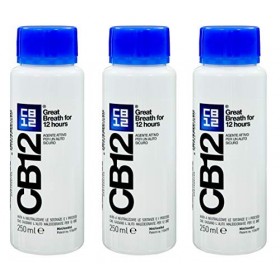 CB12 250ML PACK DE 3 Menthe / Menthol Bain de bouche