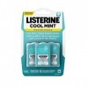 Listerine – PocketPaks – Lot de 3 distributeurs de bandes de menthe pour une haleine fraîche