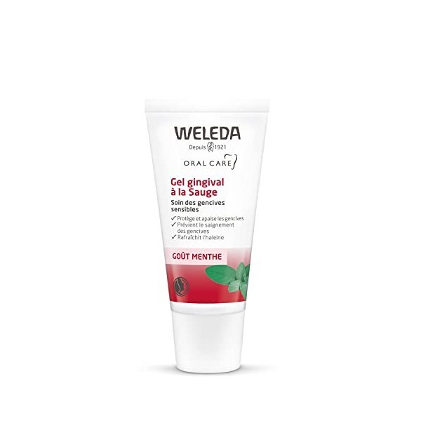 WELEDA - Gel Gingival à la Sauge - Soin des Gencives Sensibles - Goût Menthe - Tube 30 ml