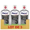 Signal Bain de Bouche Intégral 8 Charbon Antibactérien, Soin bucco-dentaire, Pouvoir blanchissant Lot de 3x500ml 