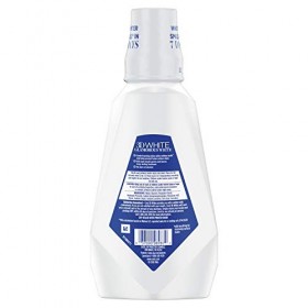 Crest - 3D White Glamorous White - Multi- Soins Blanchissant - Parfums Menthe Fraiche, Bain De Bouche 946 Ml