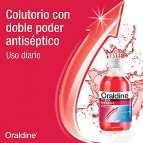 ORALDINE Mixte Oraldine Colutorio Rojo Antiseptico 400ml. + 200ml. Gratis Pack antiseptique, Noir, 2 Unidad Paquete de 1 EU
