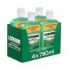 Listerine Bain de Bouche Quotidien, Protection Dents et Gencives, pour une Haleine Fraîche, 750ml x4