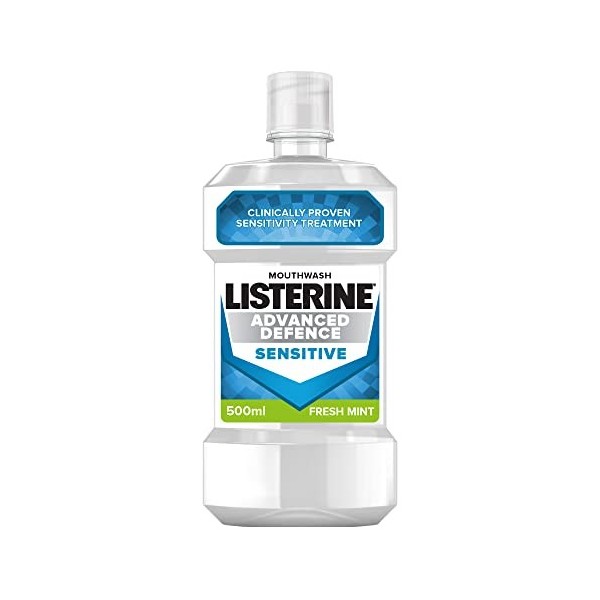 Listerine Advanced Defence Sensitive Mouth Wash Freshmint 500ml