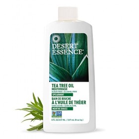 Tea Tree Oil Mouthwash Sugar & Alcohol Free Spearmint 8 fl.oz
