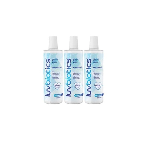 LUVBIOTICS Original Mouthwash Pack of 3