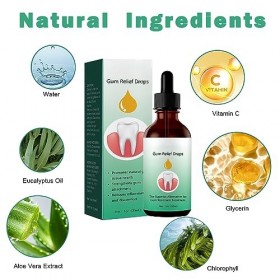 Gouttes de Repousse des Gencives, Gel Régénérant Gencives, Restauration des Gencives, Rejuvenate Your Gums with Ease, Soins B