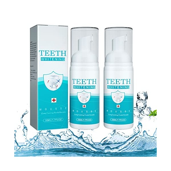 2pcs Rince-bouche Teethaid, 50ml Teethaid Mouthwash, Teethaid Mouth Wash, Teeth Aid Mouthwash, Toothpaste Whitening, Favorise