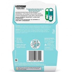 Listerine Pocketpaks Cool Mint Breath Strips, 24 pièces