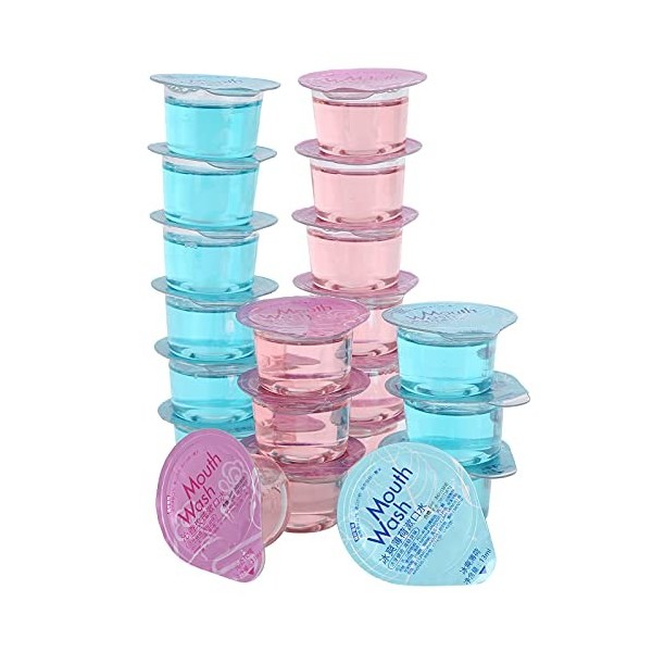 Natudeco 13ml X 20pcs Gelée Bain De Bouche Rose Menthe Nettoyant Oral À La Saleté Parfumé Emballé Individuellement Portable T