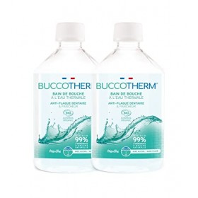 BUCCOTHERM – Bain de Bouche Anti Plaque et Fraîcheur – Protège - Certifié Bio - 99% d’ingrédients d’origine naturelle – Lot d