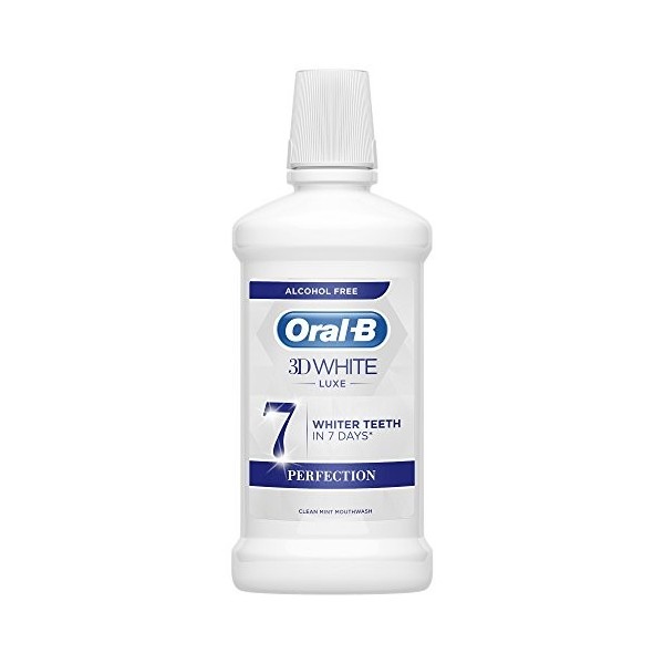 Oral-B 3D White Luxe Perfection - Bain de bouche - Fraîcheur de menthe - 500 ml