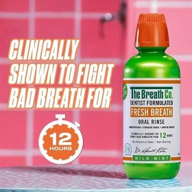 The Breath Co Fresh Breath Oral Rinse - 500 ml, Mild Mint by The Breath Co