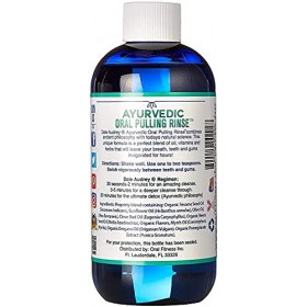 Dale Audrey rinçage oral tirant ayurvédique, menthe, avec neem, myrrhe, clou de girofle et lhuile dorigan - 8 onces 1,5 mo