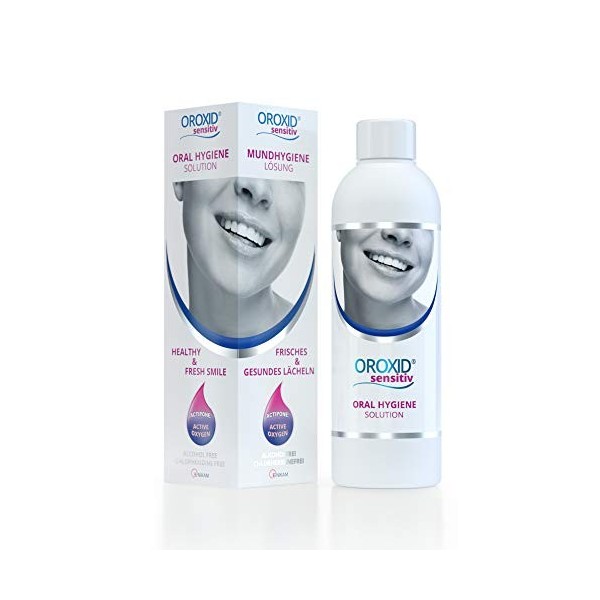 Oroxid Sensitive 250ml pour l’hygiène bucco-dentaire quotidienne et le traitement des muqueuses sensibles