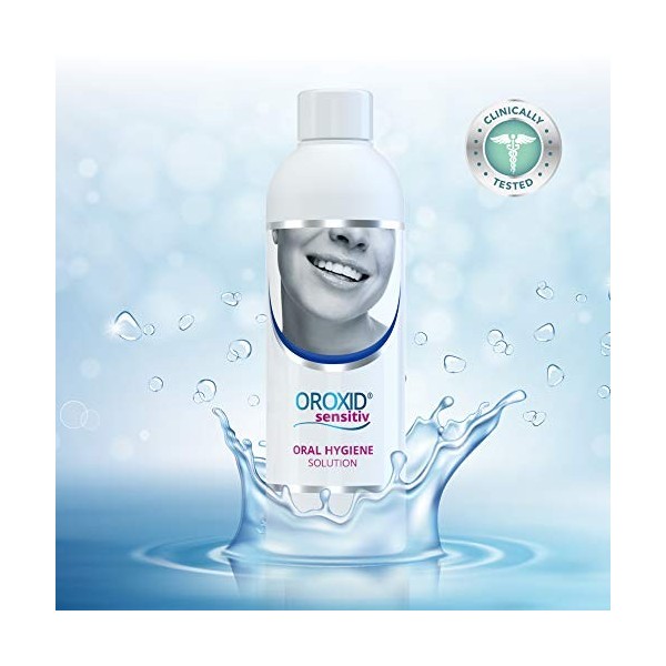 Oroxid Sensitive 250ml pour l’hygiène bucco-dentaire quotidienne et le traitement des muqueuses sensibles