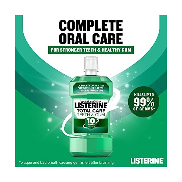 Listerine Teeth & Gum Defense Freshmint Mouthwash 250ml