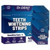 Bandes de blanchiment des dents DrDent Premium - 20 séances de blanchiment - Formule non sensible - 40 -sans peroxyde - Sans 