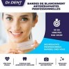 Bandes de blanchiment des dents DrDent Premium - 20 séances de blanchiment - Formule non sensible - 40 -sans peroxyde - Sans 