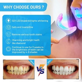 Blanchiment Dentaire Blancheur Dents Professionnel - Blisstaar LED Teeth Whitening Kit - 3Pcs Stylo Gel Blanchisseur Non Sens