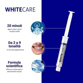 Gels blanchiment dentaire professionnel Whitecare - 10 seringues x 10 ml - Normes françaises - Efficace, rapide et sans dange