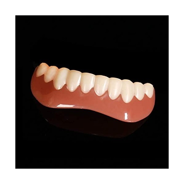 Cakunmik Perfect Smile Dentier Dentaire Denture Haut et Bas Prothèses Dentaires Provisoires pour Mâchoire supérieure et infér