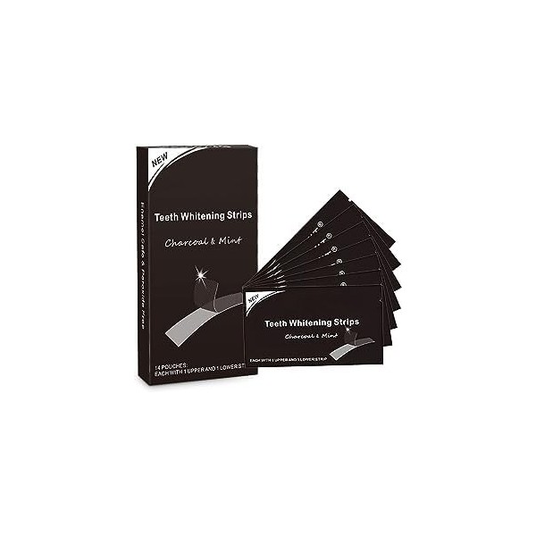 zoerbufan Blanchiment Dentaire, 14 Bande Blanchiment Dentaire Professionnelle, Bandes Blanchissantes Dents Kit, Formule non S