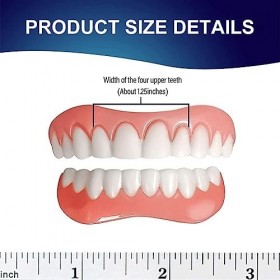 Immédiat Prothèses Dentaires, Fausses Dents Blanches, Naturel Fausse Dents, Facettes Dentaires, Dents de Placage, Prothèses D