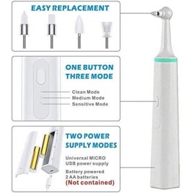 Polisseuse électrique multifonction pour blanchir les dents - 3 niveaux de vibration - Élimine les taches interdentaires - Ré
