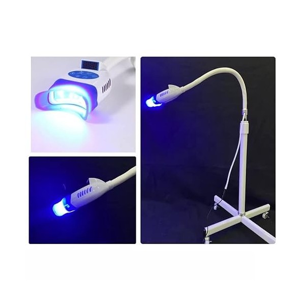 Lumière LED de blanchiment dentaire de 36W, lumière de blanchiment de soins buccodentaires de support de plancher réglable de