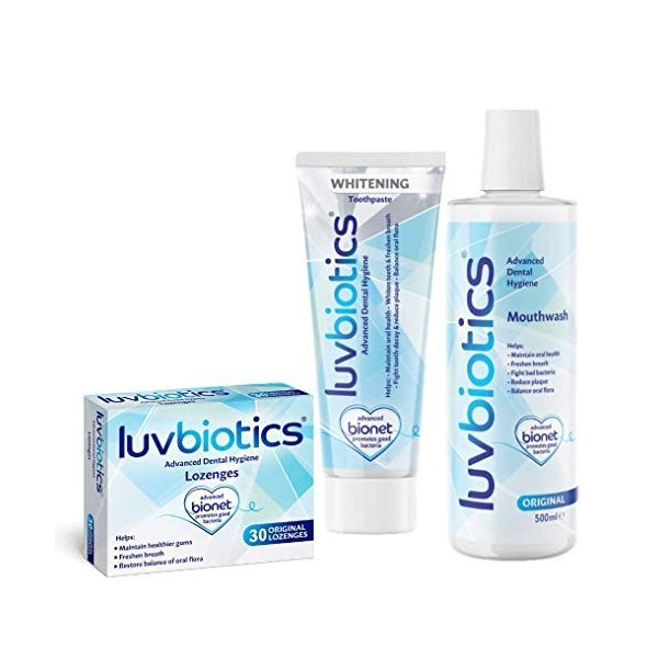 Luvbiotics Kit de blanchiment dentaire avancé avec probiotiques 808 g