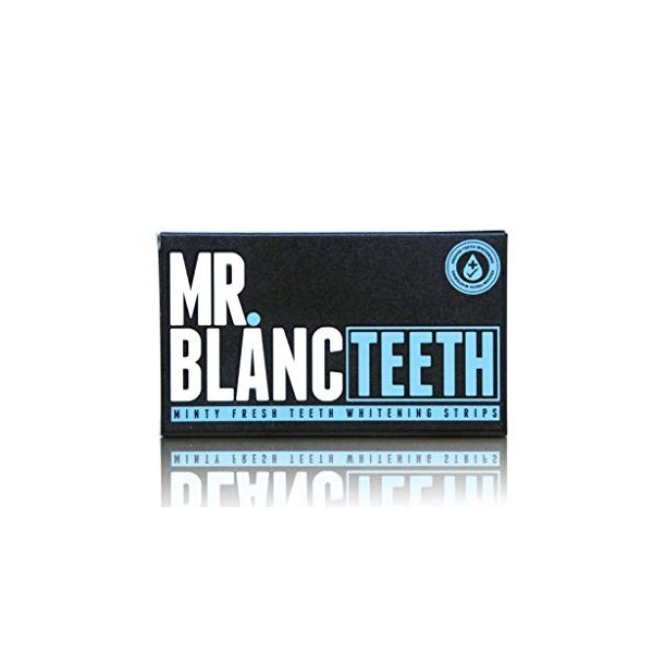 Mr Blanc - Bande de blanchiment de dent - 2 SEMAINES DAPPROVISIONNEMENT - White Strips Beaching Teeth