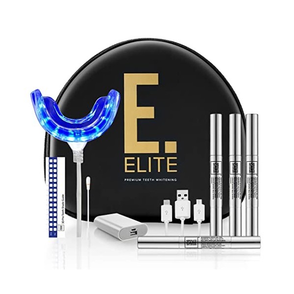 Elite Kit de blanchiment des dents, efficace et indolore, facile à utiliser, système de blanchiment des dents facile à utilis