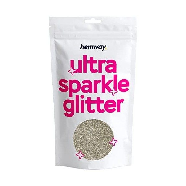 Hemway Ultra Étincelle Glitter Champagne 100 g / 0,35 oz multi-usages résine époxy Arts & Crafts cosmétiques Safe corps cheve